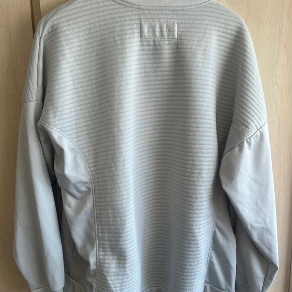 The Sweatshirt Project Ribbed Full Zip Sweatshirt Light Gray Color Size MENS 2XL - Picture 6 of 7